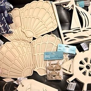 56 PIECE Nautical Wooden Craft Beach Set